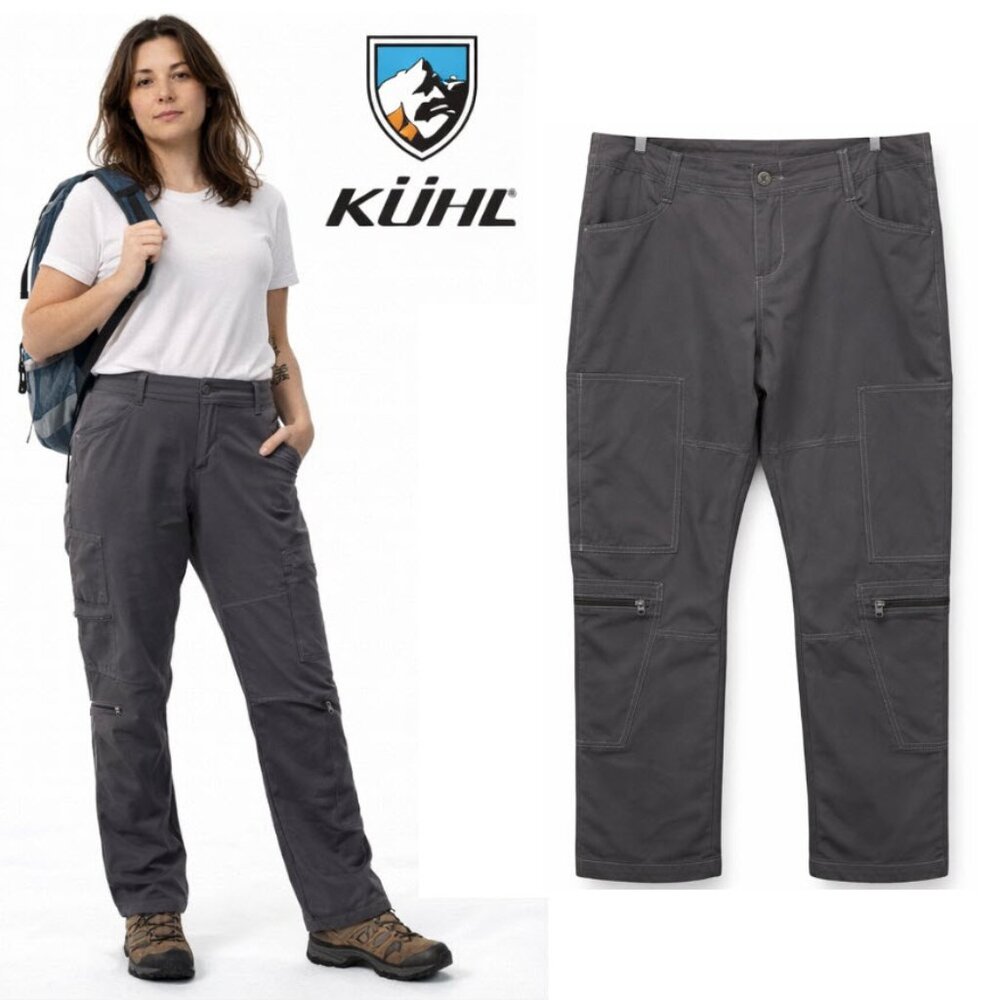 Kuhl Gray Cargo Jumpsuit with Durable Fabric Size 14
